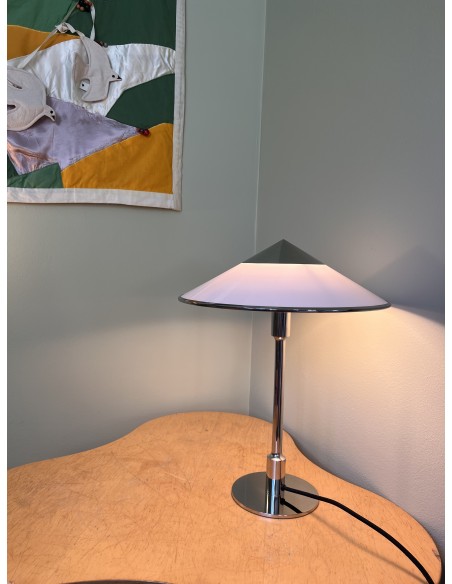 Kongelys table lamp, polished stainless steel, made in Denmark — 4