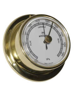 Barómetro, ø71mm, latón, Altitude, esfera francesa