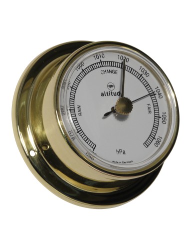 Barometer, ø71mm, brass, Altitude, English dial, will be replaced by the French dial