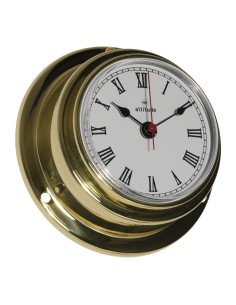 Clock, 97mm, brass, Altitude, frontwards access
