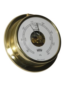 Barómetro, 97mm, latón, esfera abierta, esfera inglesa, Altitude