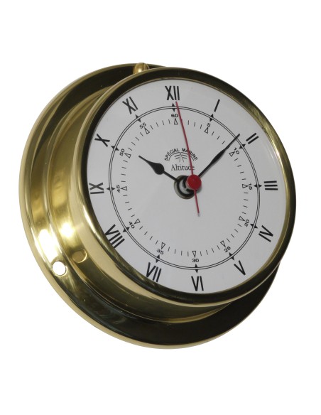 Clock, 97mm, brass, Altitude