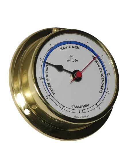 Tide Indicator (Indicator Maree), 97mm, brass, French dial, Altitude