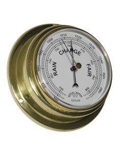 Barometer, 127mm, brass, Altitude, frontwards access 2