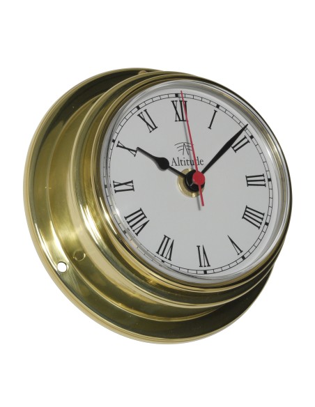 Clock, 127mm, brass, Altitude, frontwards access