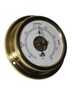 Barómetro de esfera abierta, 127mm, Hi-Sensitiv, latón, esfera francesa, Altitude