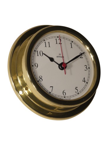 Clock, Arabic numerals, 127mm, brass, Altitude