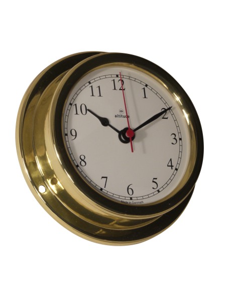 Clock, Arabic numerals, 127mm, brass, Altitude