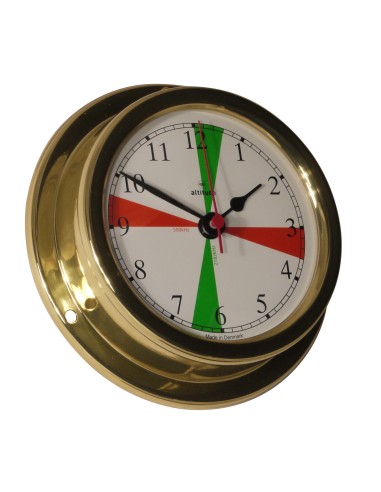Clock, Arabic numerals, 127mm, brass, Altitude — 2