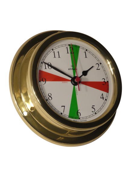 Clock, Arabic numerals, 127mm, brass, Altitude — 2