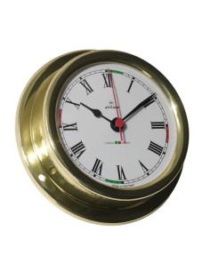 Clock with radio silence periods, 127mm, brass, Altitude