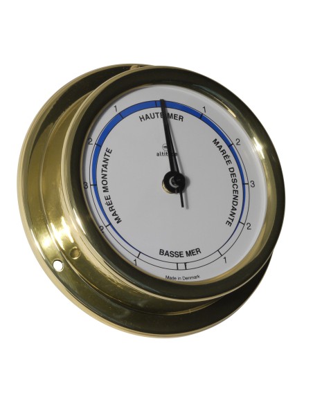 Tide Indicator (Indicator Maree), 127mm, brass, French dial, Altitude