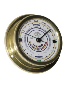 Indicador de mareas, 127mm, latón, banderas de señales, esfera inglesa, Altitude