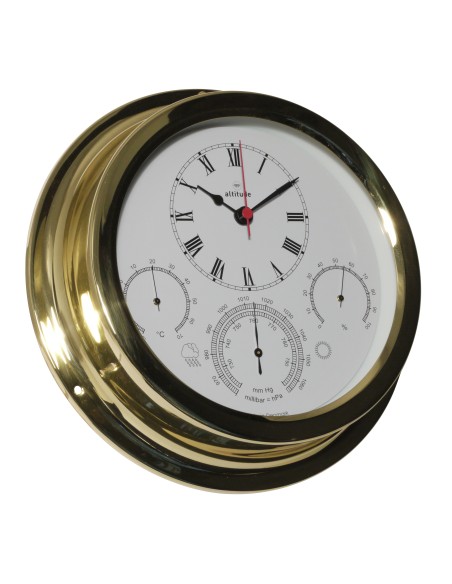 Clock, ø224mm, brass, Altitude — 2