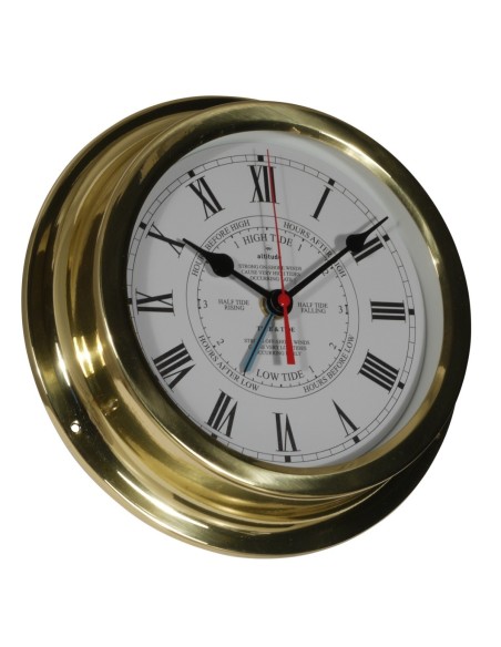 Time & Tide clock, ø224mm, brass, Roman numerals, Altitude — 2