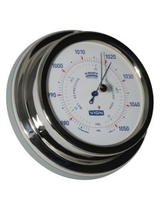 Barometer, polished stainless steel, hi sensitiv, ø127mm, VION