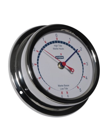 Tide indicator (Indicator Mareé), polished stainless steel, ø150mm, VION