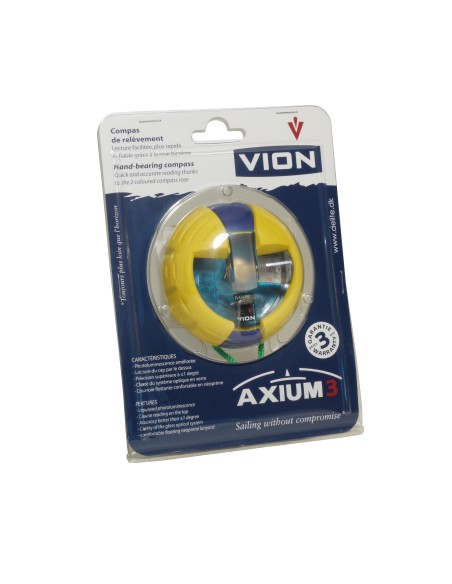 Compass, AXIUM3 hand bearing compass, yellow, VION — 4