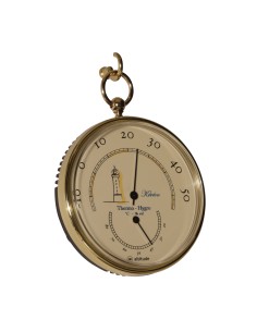 Thermo-/hygrometer, pocket watch, lighthouse
