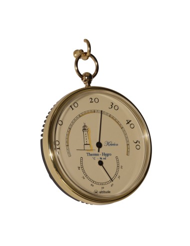 Termohigrómetro, Pocket Watch, motivo de faro — 2