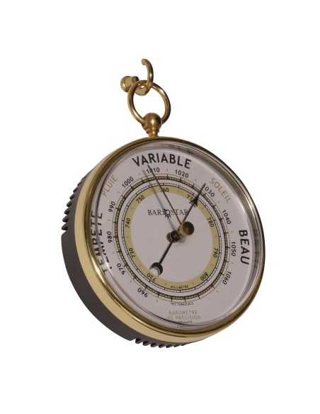 Barometer, pocket watch, Graubeige, french, Barostar