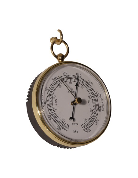 Barometer, pocket watch, white dial, Altitude