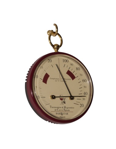 Termómetro, Pocket Watch, rojo vino, francés, Barostar — 2