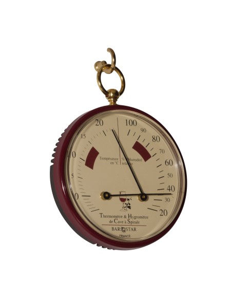 Termómetro, Pocket Watch, rojo vino, francés, Barostar — 2