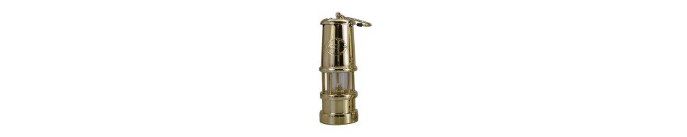 Classic brass miner's lamps