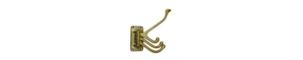 Solid brass coat hooks and racks